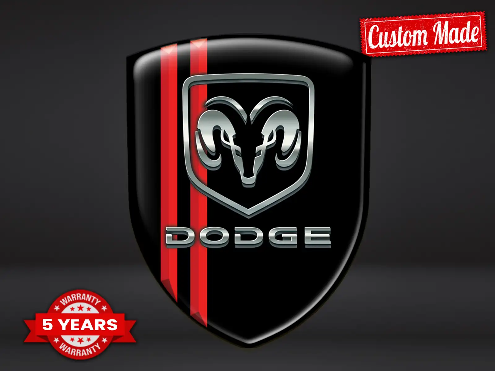 Dodge Auto Silikonembleme Resilient Max Athletisch Pro Chic